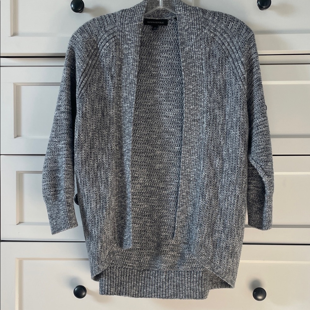 Banana Republic Women’s East West Easy Cotton Knit Open Front Cardigan - Size XS